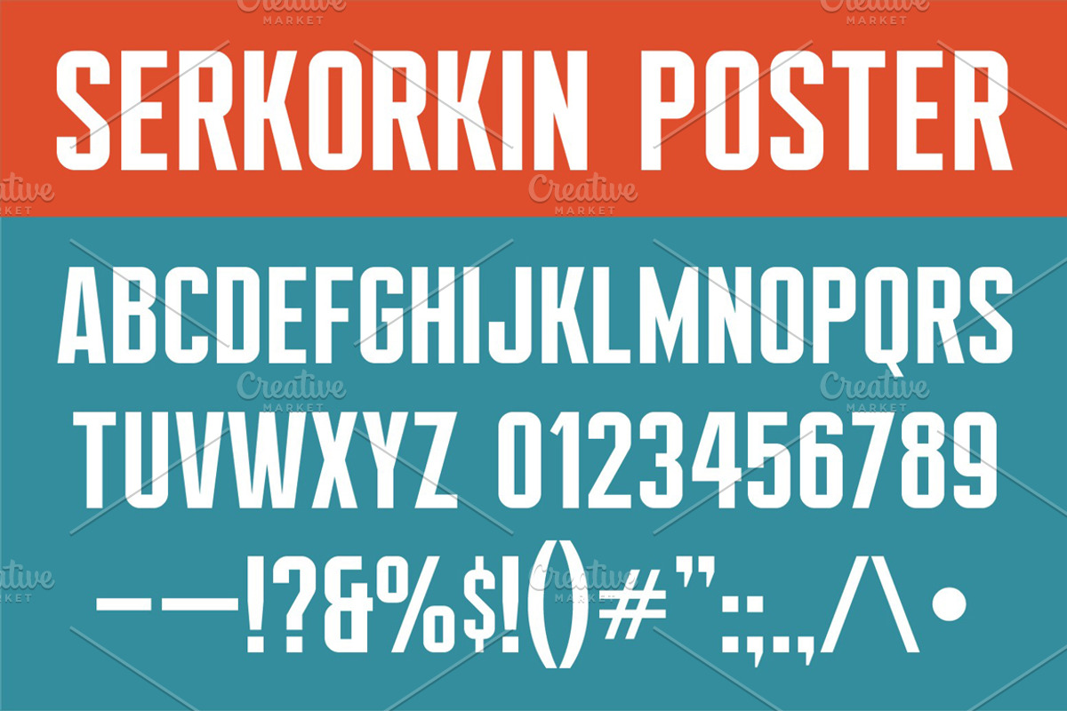 Serkorkin Poster Font