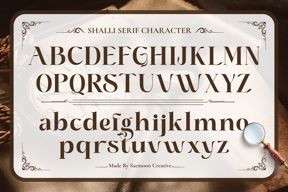 Shalli, a Serif Font by saemoon creative (Photo 5 of 10)