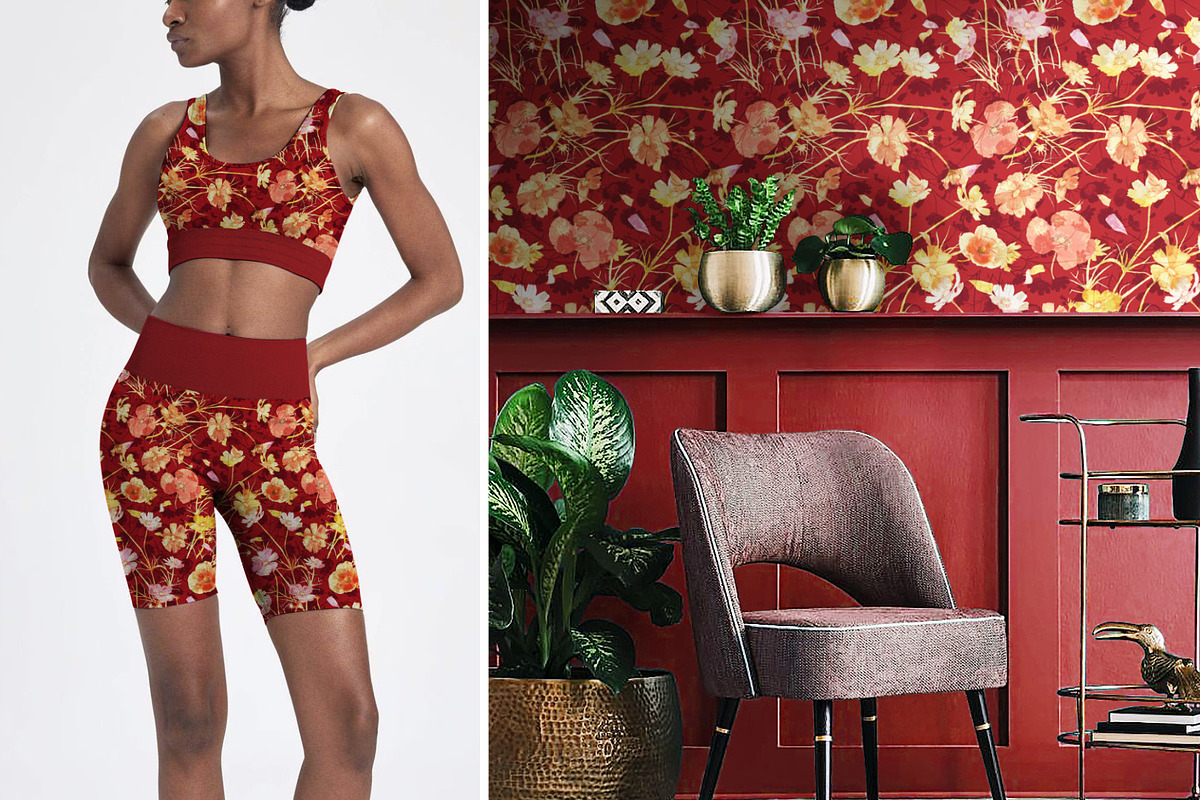 Flower Seamless Pattern, a Pattern Graphic by Gullenda (Photo 6 of 6)