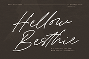 Hellow Besthie, a Script Font by DzikrulAulia (Thumbnail 1 of 12)