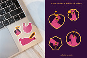 Chicken and chicks cartoon set, an Animal Illustration by Pásha (Thumbnail 3 of 5)