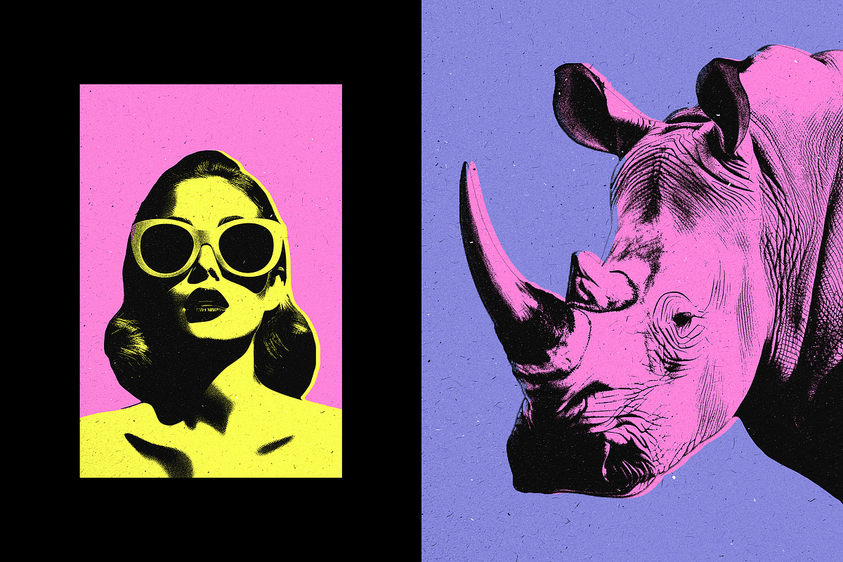Pop Art Cartoons Photo Effect, a Layer Style Add-On by Design Squad (Photo 4 of 6)