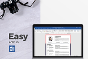 Modern Resume & CV Template, a Resume Template by Hito Graphic (Thumbnail 6 of 8)