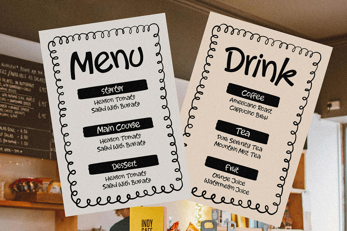 Kolend Casual Display Font, a Handwritten Font by RantautypeStudio (Photo 11 of 15)
