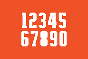 Unbreakable Numeral Set, a Sans Serif Font by Port Design Company (Thumbnail 2 of 7)