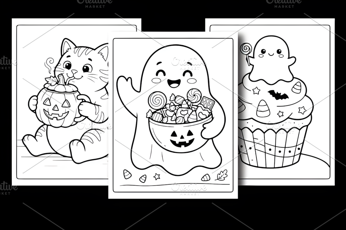 Ultimate Creepy Cute Coloring Fun, a Seasonal Illustration by Design Station (Photo 3 of 3)