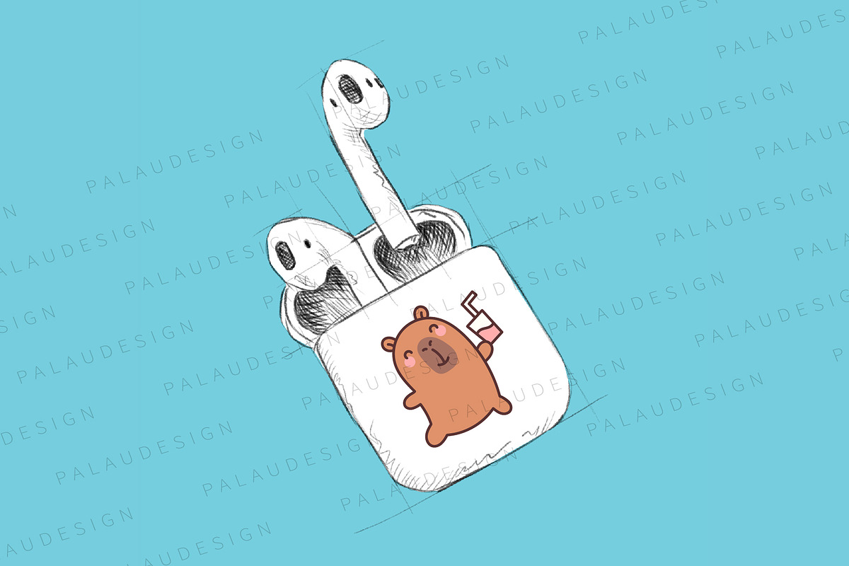 Cute Capybara Party, an Animal Illustration by Palau (Photo 6 of 12)