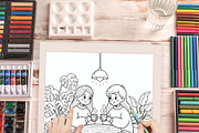 Cozy Times Chill Moments Book pages, an Illustration by one-touch (Thumbnail 9 of 9)