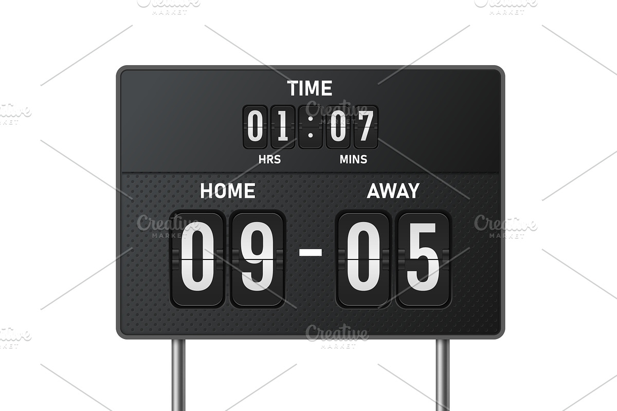 Scoreboard. Electronic sport display, a Technology Illustration by Frogella