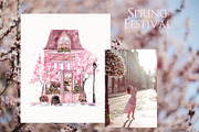 Spring Festival. Watercolor graphic, an Object Graphic by ma_i_vi (Thumbnail 8 of 11)
