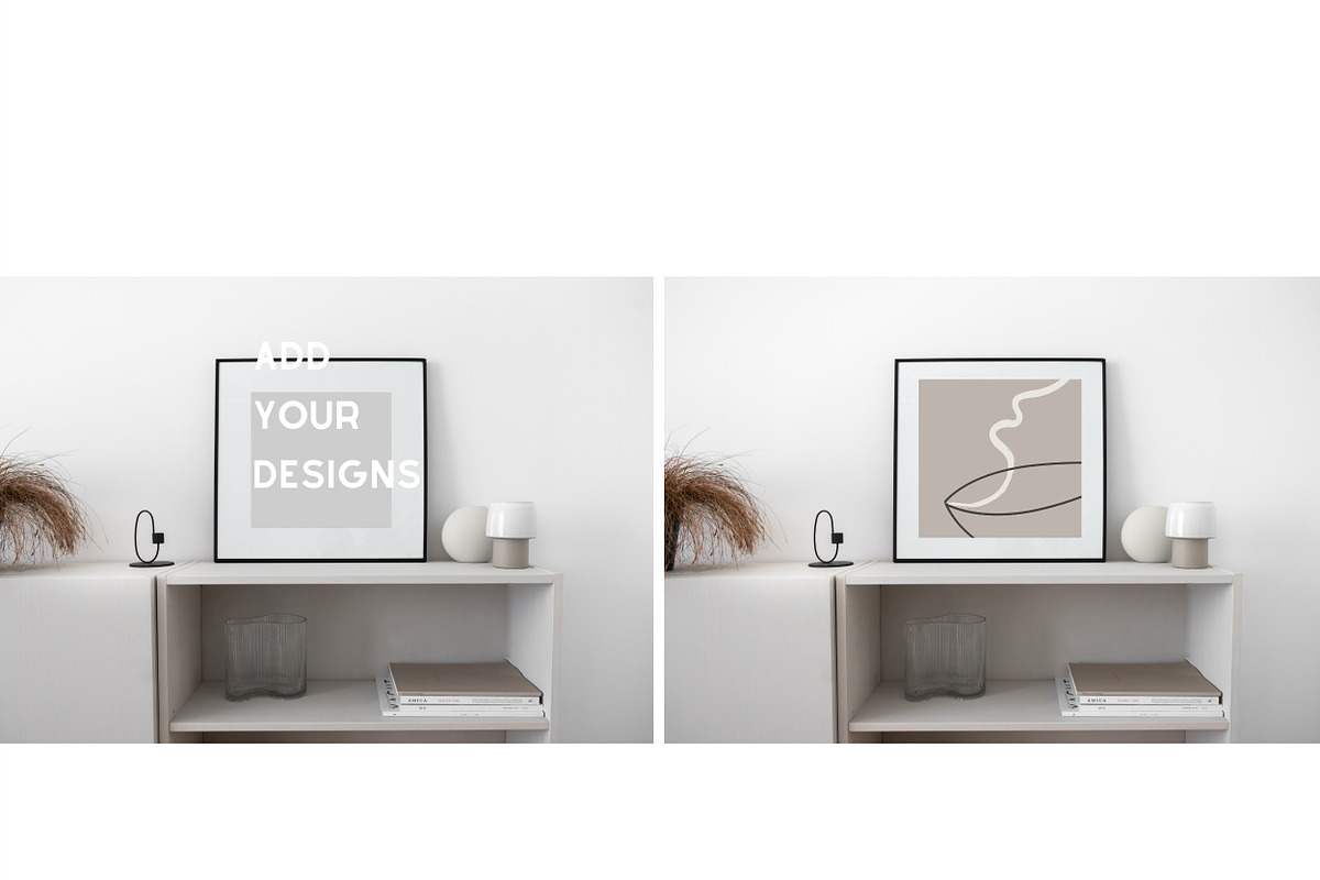 Frame mockup square, interior mockup, a Product Mockup by VISTYLE STUDIO (Photo 2 of 2)