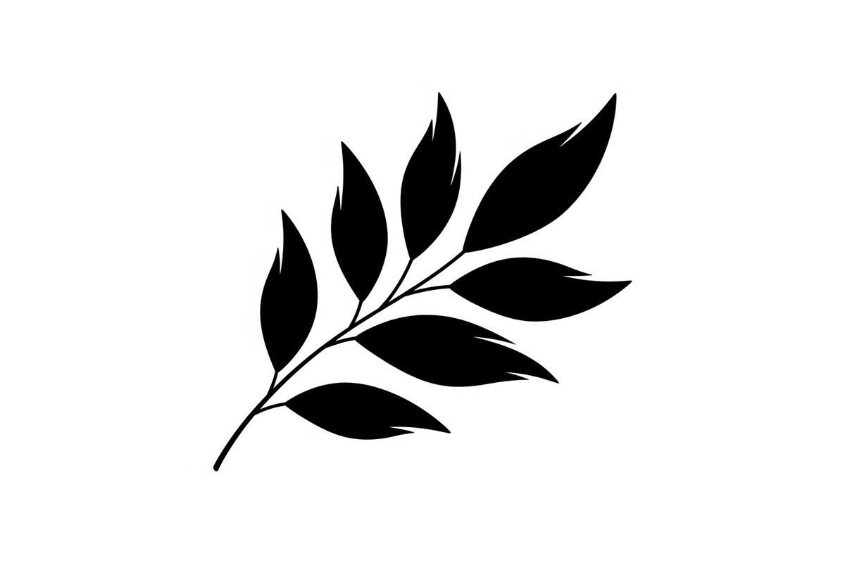 Botanical Leaf Silhouette Bundle, an Illustration by yasushie (Photo 28 of 51)