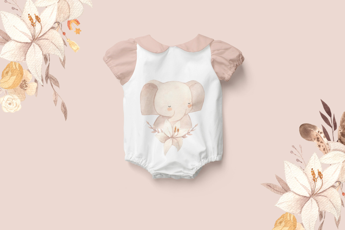 BOHO NURSERY clipart. Watercolor, an Animal Illustration by OlliArtDesign (Photo 8 of 11)