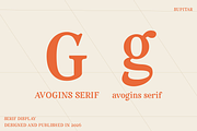 Avogins - Serif Display, a Serif Font by Supitar Type (Thumbnail 2 of 9)