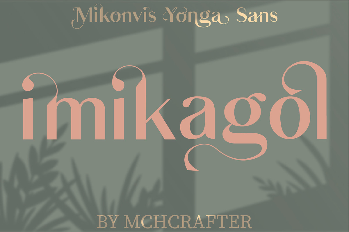 Mikonvis Yonga Sans Serif Typeface, a Sans Serif Font by MchCrafter (Photo 5 of 14)