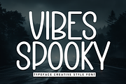 Vibes Spooky | Script Font, a Script Font by Scratchones (Thumbnail 1 of 8)