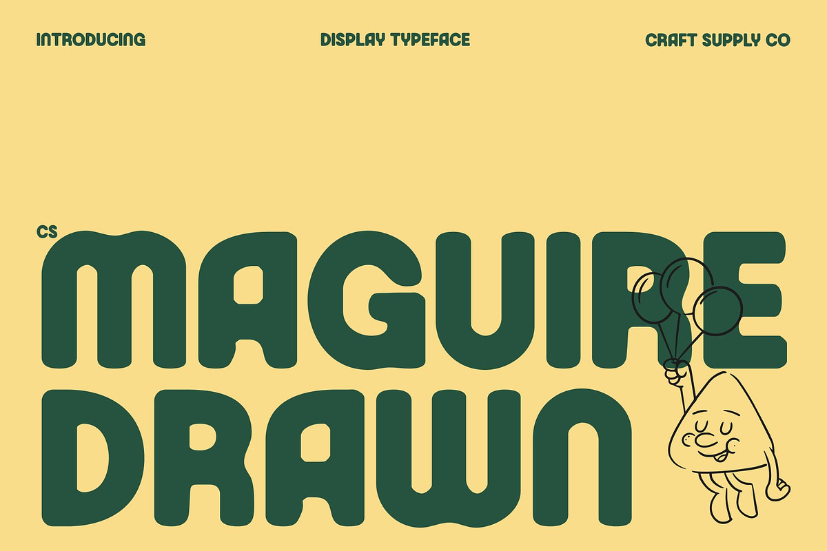 CS Maguire Drawn, a Sans Serif Font by Craft Supply Co. (Photo 1 of 8)