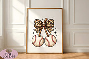 Baseball Cherries Coquette Bow Png, an Illustration by Daily.Designs (Thumbnail 5 of 5)
