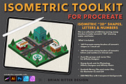 Isometric Toolkit, a Brush Add-On by Brian Ritter Design (Thumbnail 1 of 11)