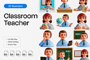 Classroom Teacher 3D Icon Set, an Object 3D Model by Eklip Studio (Thumbnail 1 of 2)
