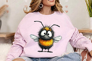 Whimsical Bee Spring Clipart Bundle, an Illustration by Canvas Craft (Thumbnail 4 of 7)
