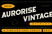Aurorise - Bold Display Font, a Font by Hanstype.com (Thumbnail 1 of 10)