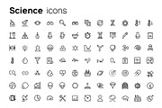 Science line icons set, an Outline Icon by AIWD (Thumbnail 2 of 2)