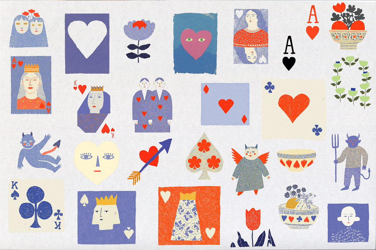 Vintage Valentine Collage Pack, an Object Illustration by Aleks.Flaks (Photo 7 of 18)