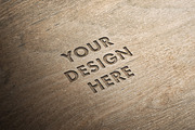 Woodcut Logo Mockup, a Product Mockup by Design Squad (Thumbnail 5 of 5)
