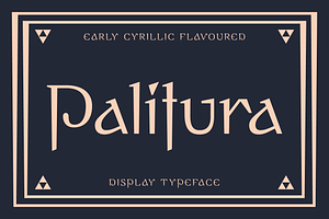 Palitura Typeface