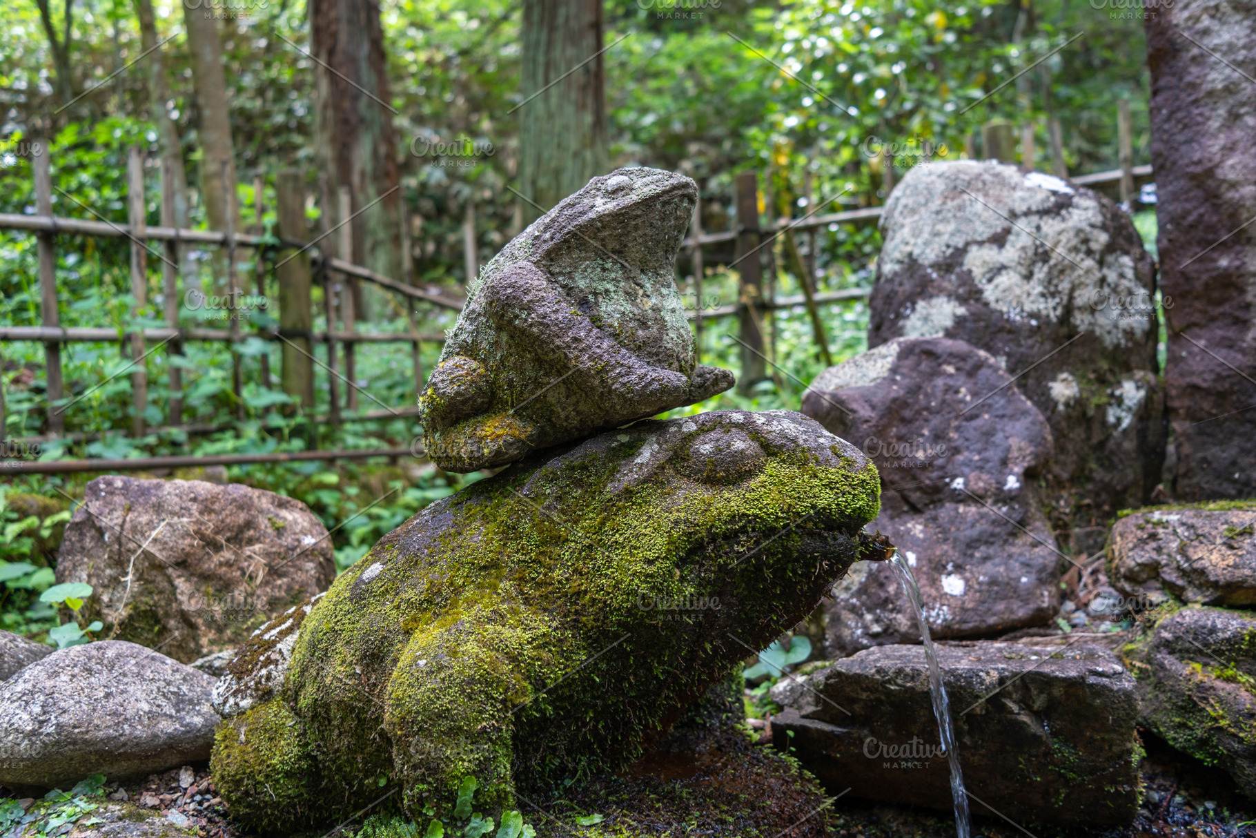 Frog fountain on Higashiyama Walking Course in Takayama, Japan, an Arts & Entertainment Photo by GoodGoods