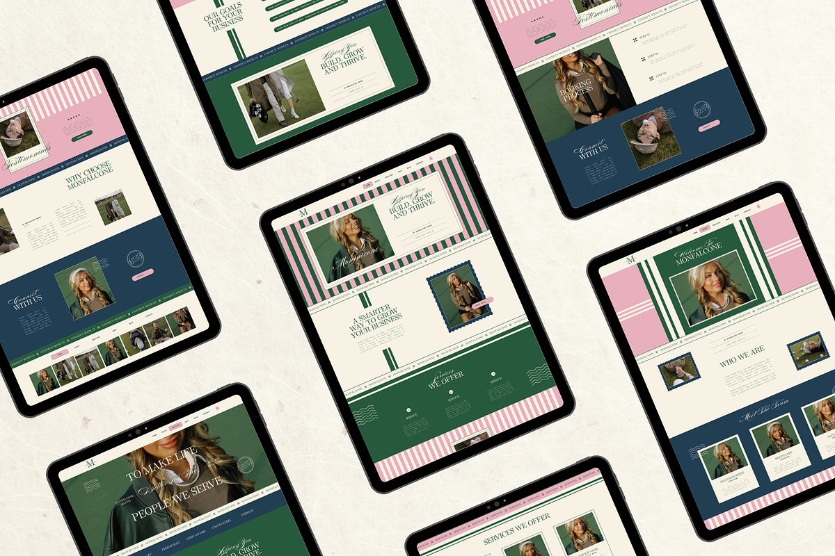 Wix Website Template Small Business, a Wix Template by Branding Babe Co. (Photo 4 of 10)