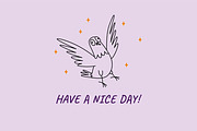23 Funny pigeons vector illustration, an Animal Illustration by Yanakicc (Thumbnail 9 of 9)