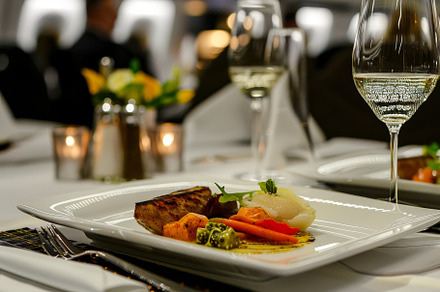 A beautifully presented gourmet dish, a Photo by Tanuart