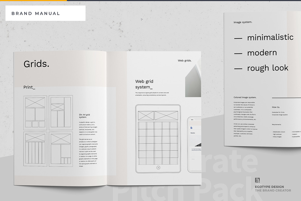 Circle Brand Manual Guidelines, a Brochure Template by Egotype (Photo 17 of 23)
