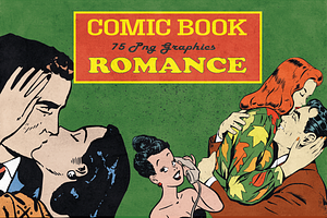 Vintage Comic Book Romance, a Person Illustration by Golden Vision Studio