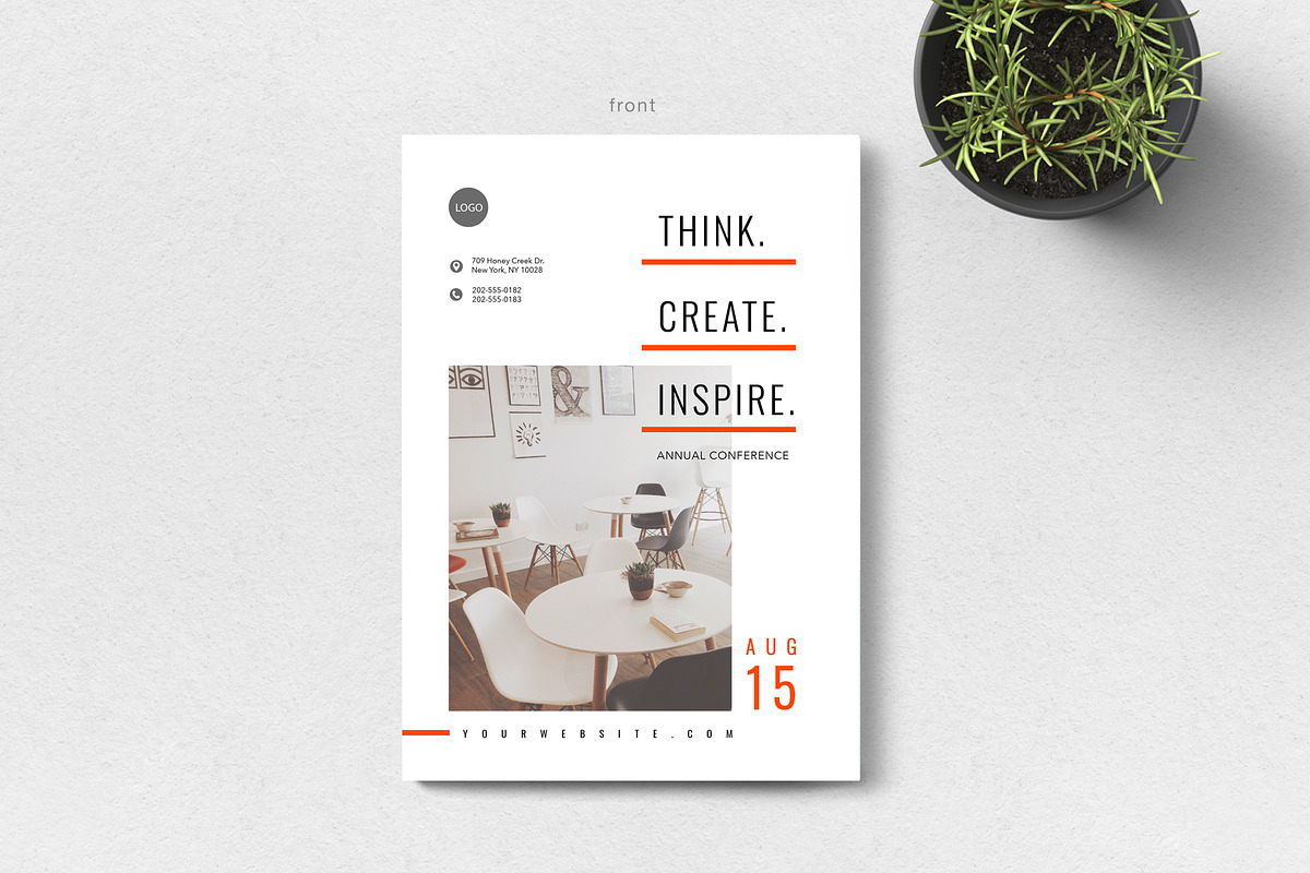 Event flyer double sided, a Flyer Template by Marie T (Photo 2 of 4)