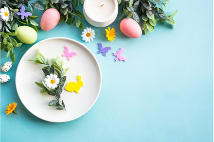 Easter table setting, Easter food, a Food & Drink Photo by Nadia-nb