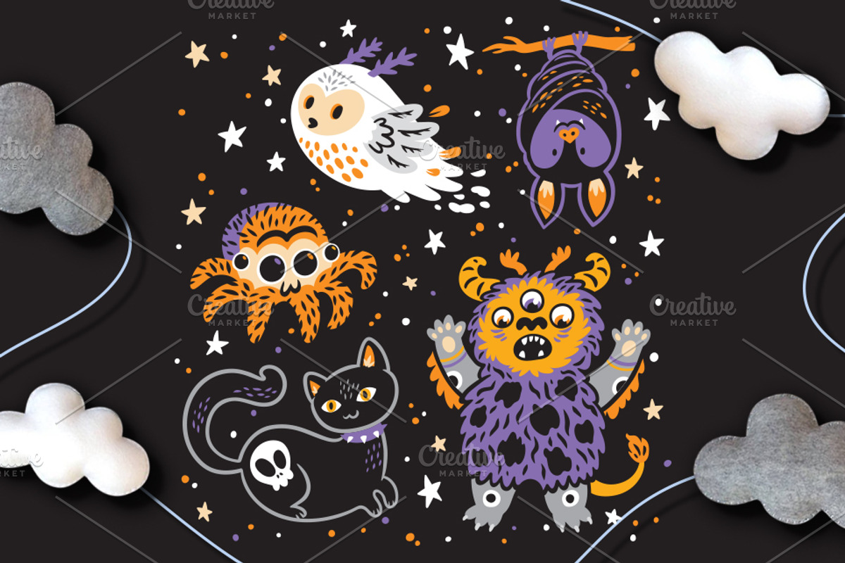 Nightmare patterns, a Pattern Graphic by PenguinHouse