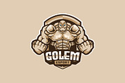 Golem Mascot Esport Logo, a Branding & Logo Template by prps.std (Thumbnail 2 of 3)