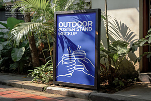 Outdoor Poster Stand Mockup, a Product Mockup by Pitchlook.Studio
