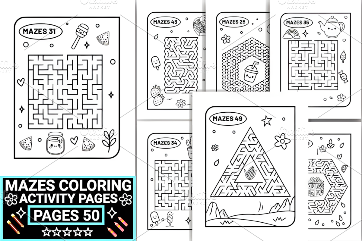 400 + Kids Activity Book Bundle, a Decorative Illustration by Ink Gallery (Photo 7 of 8)