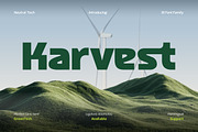 Karvest Green Tech & Sustainability, a Sans Serif Font by productype1 (Thumbnail 1 of 10)