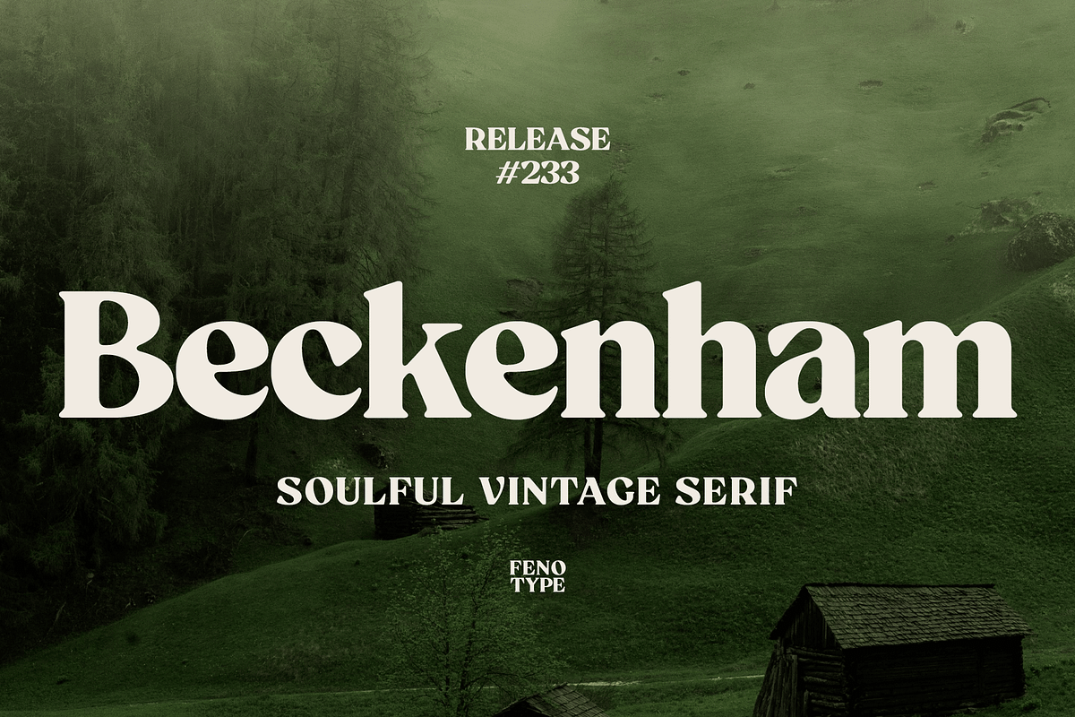 Beckenham Retro Serif, a Font by Fenotype (Photo 1 of 14)