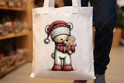 Christmas Teddy Bears Clipart, an Illustration by SinaCreation (Thumbnail 4 of 7)