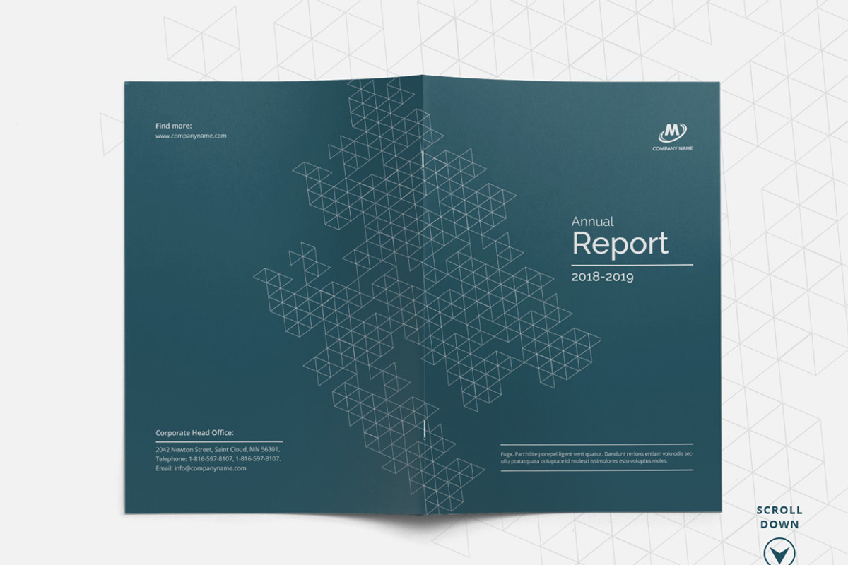 Annual Report Template, a Brochure Template by ThemeDevisers (Photo 3 of 4)