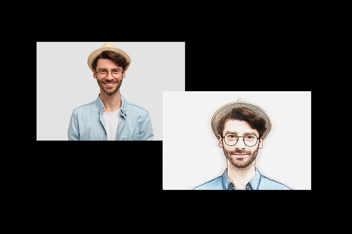 Colored Pencil Sketch Photo Effect, a Presentation Template by 3d_model_tifotizi (Photo 2 of 3)