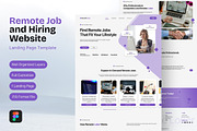 Remote Job Website, a Landing Page Template by FIBRINOSÄ (Thumbnail 1 of 7)
