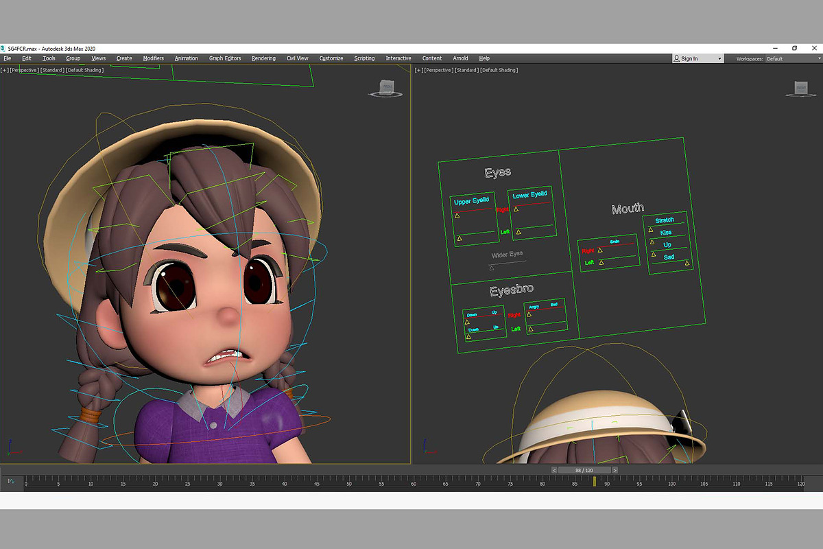 3d Cartoon Girl SG3FC, a Characters & Person 3D Model by LomellRueca (Photo 27 of 27)