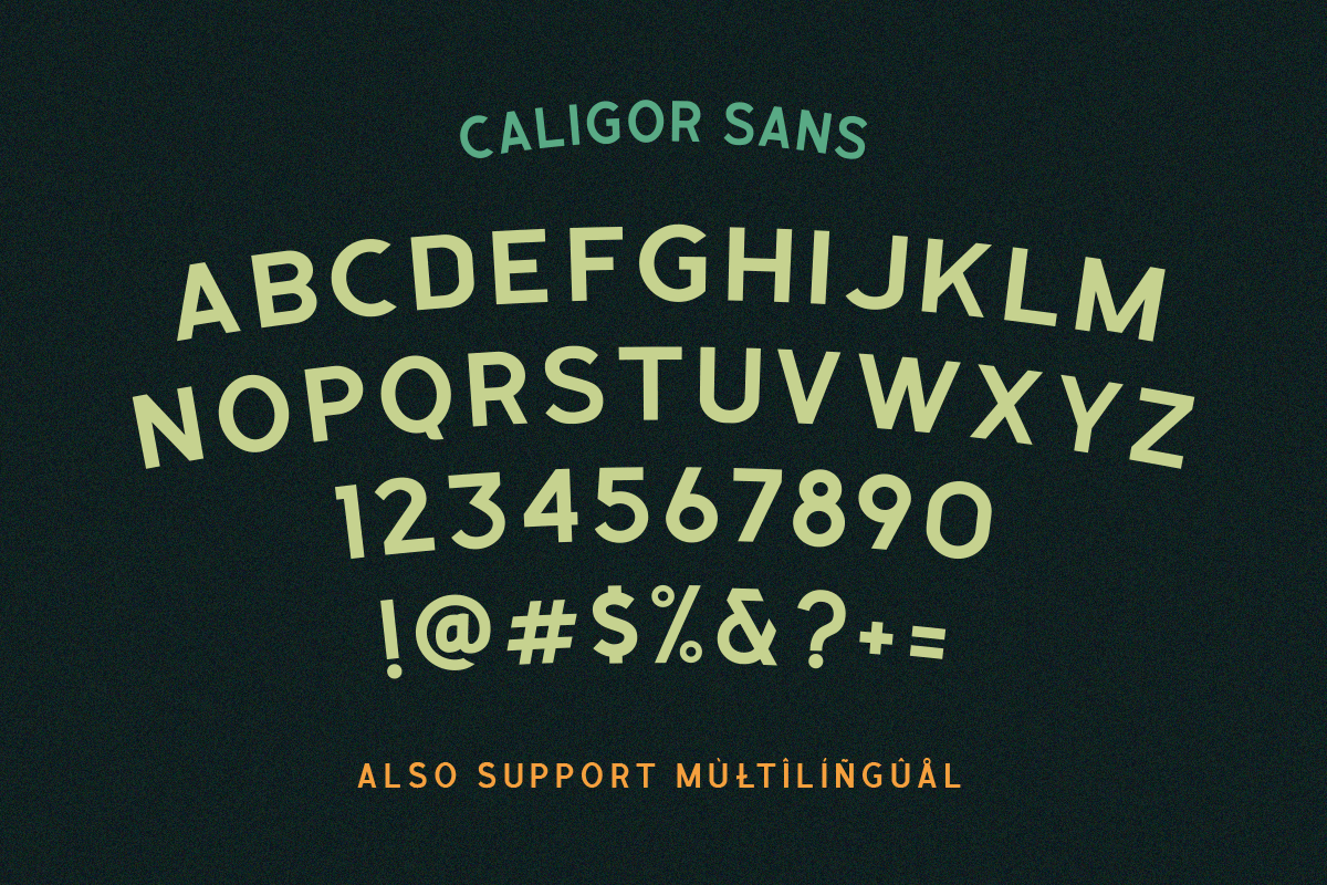 CALIGOR - Display Typeface preview 5